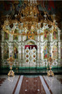 Фаянсовый иконостас в Успенской церкви. Фото 2009 г.